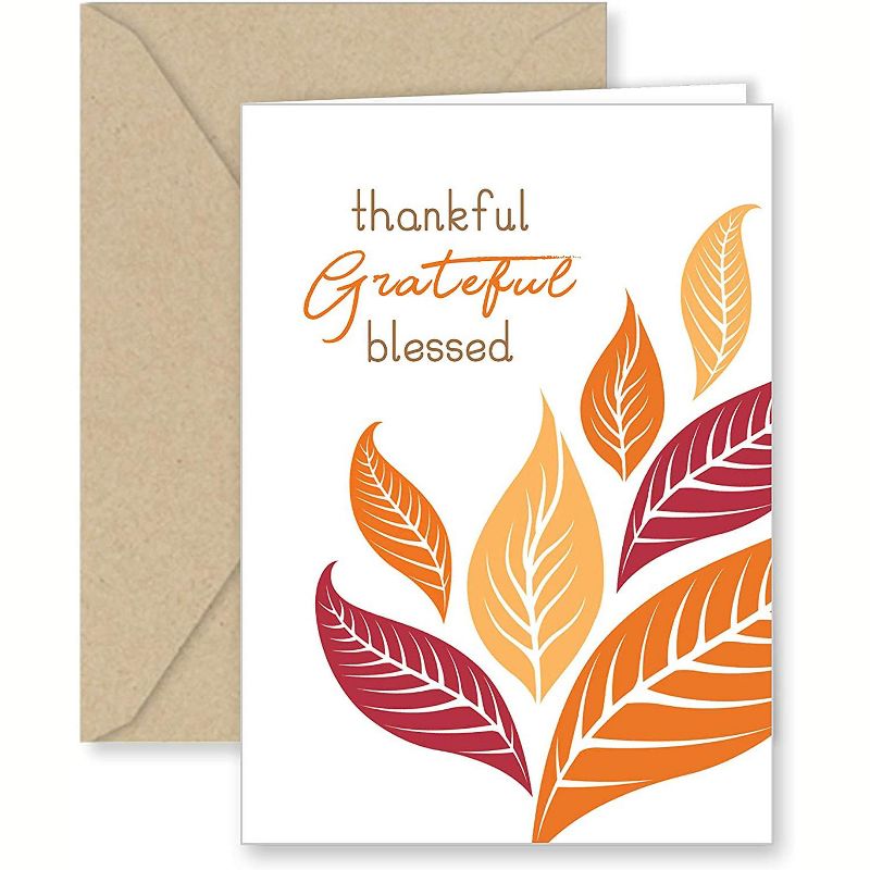 Paper Frenzy Autumn Blessings Thank You Note Cards and Envelopes - 25 pack, 2 of 7