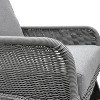 Lyngins Outdoor Rattan Nursery Rocking Chair with Wood Frame,Upholstered Glider Rocking Chair,Polyester Accent Chair for Living Room,Garden - 4 of 4
