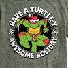 Men's - Teenage Mutant Ninja Turtles - Have A Turtley Awesome Holiday Short Sleeve Graphic T-Shirt - 2 of 4