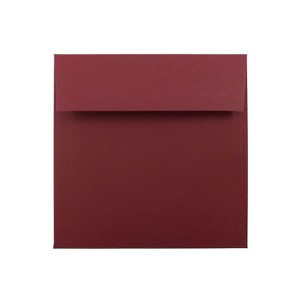 JAM Paper 6 x 6 Square Invitation Envelopes Dark Red 31511296I - 1 of 2