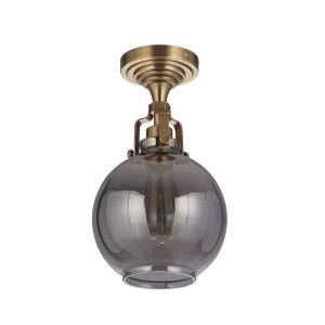 Craftmade Lighting State House 1 - Light Semi-Flush Mount in  Vintage Brass - 1 of 3