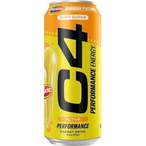 C4 Performance Hawaiian Pineapple Popsicle Energy Drink - 16 fl oz Can - 1 of 4
