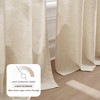 52"x84" Lush Decor Emily Leaves Embroidered Window Curtain Panels Neutral Pair - 3 of 4