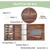 19pcs Acacia Cheese Board Set, Magnetic Wood Cheese Platter with Marble Cutting Board, Serving Tray for Christmas Housewarming Thanksgiving Halloween - 4 of 4