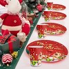30 Pcs Christmas Party Dinnerware Set Disposable Paper Plates and Cups Serves 10 Merry Elk Tableware for Christmas Winter Party Home Decoration - 4 of 4