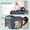 5-in-1 Pack and Play, Baby Bedside Sleeper with Bassinet, Portable Crib, Diaper Changer, Playard and Hanging Toy, Nursery Center, Toddlers - 3 of 4