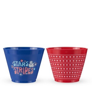 Blush Stars & Stripes Frosted Cups, Ideal for Cocktails, Lemonade, Iced Tea and More, Perfect for 
Summer, Birthday Parties, 9 oz, Set of 12 - 1 of 4