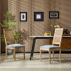 NicBex Vintage French Dining Chairs with Cane Backrest,Rustic Weathered Kitchen Upholstered Chairs,Living Room Chairs,Set of 2 - 4 of 4