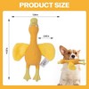 Allforpaws Squeaky Latex Dog Toys Filled with Crepe Paper Plush Wings, Soft Wing Duck, 11.22", Yellow - 3 of 4