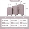 BEAFUP Hardshell Suitcase Double Spinner Wheels PP Luggage Sets Lightweight Durable Suitcase with TSA Lock,3-Piece Set (20/24/28) - 3 of 4