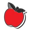 Ashley Productions® Magnetic Whiteboard Eraser, Red Apple with Black and White Leaves, Pack of 6 - 3 of 3