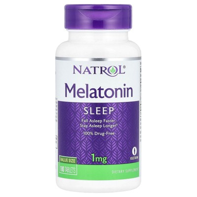 Natrol Melatonin, 1 mg, 180 Tablets