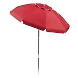 Nature Spring Beach Umbrella - 6' Diameter, Red