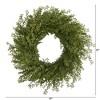 Nearly Natural 27” Mixed Grass Artificial Wreath - 3 of 3