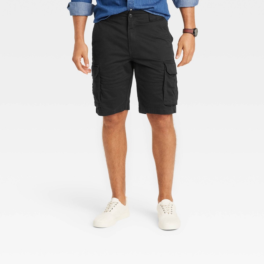 Men's 11" Regular Fit Cargo Shorts - Goodfellow & Co™ Black 32