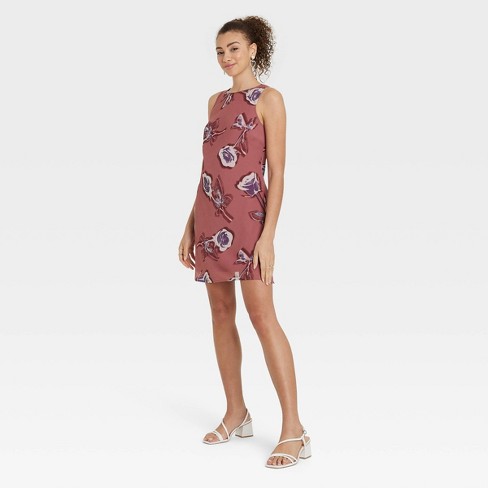 Women's Mini Slip Dress - Wild Fable™ Pink Floral Xxs : Target