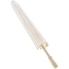 Genie Crafts 12-Pack White Paper Umbrella Parasols for DIY Crafts, Wedding Decor, and Centerpieces, 15.5 inch Diameter - 4 of 4