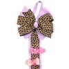 Wrapables Hair Clip and Hair Bow Holder, Purple Leopard - 2 of 4