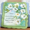 Collections Etc Hummingbird Quilted Throw with Sister Sentiment Saying THROW - 2 of 2
