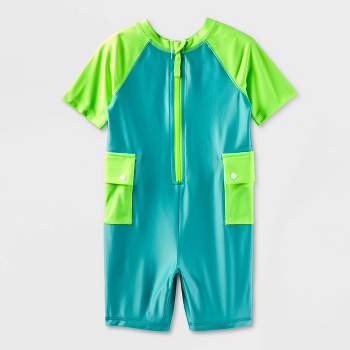 Adaptive Reversible One-Piece Rash Guard - Cat & Jack™ Mint Green