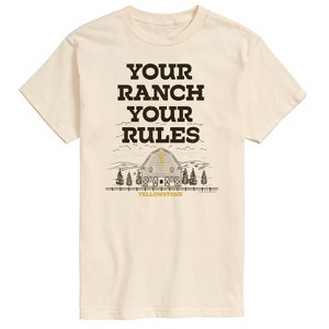 Men's - Yellowstone - Your Ranch Your Rules Short Sleeve Graphic T-Shirt - 1 of 4