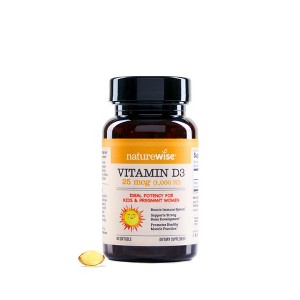 NatureWise Vitamin D3 - Naturally-Sourced Vitamin D3 Supplement - Non-GMO, in Organic Extra Virgin Olive Oil - 1 of 4