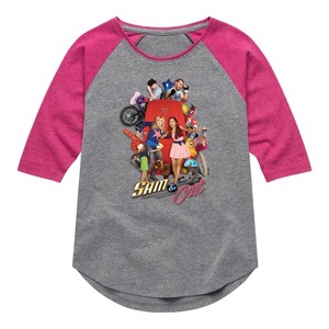 Girls' Victorious Door Buster  - Sam And Cat 2 - Athletic/Fuchsia - Small - 1 of 3