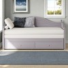 Merax Elegant Twin Size Wood Daybed with Pop-Up Trundle & Storage Drawers - 2 of 4
