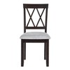 Sapphtopaz Wood Dining Chairs Set of 2 Upholstered Kitchen Chair with Sewing Pattern Back and Seat Cushion, Chairs for Kitchen, Dining Room - 2 of 4