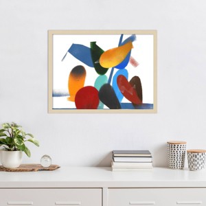 Amanti Art Symbiotic 7 by Gill Miller Wood Framed Wall Art Print - 1 of 4
