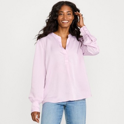 Lands' End Women's Satin Popover Shirt