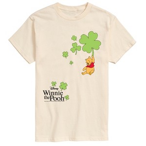 Men's - Winnie The Pooh - Shamrock Pooh Short Sleeve Graphic T-Shirt - 1 of 4