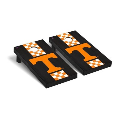 NCAA Tennessee Volunteers Premium Cornhole Board Onyx Stained Stripe Version