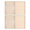 Unique Bargains Stackable Velvet Jewelry Organizer Trays with Removable Dividers for Drawer Set of 2 - 2 of 4