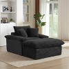 Dolonm 52 in. Modern Single Seat Sofa with Footrest - Wide Lounge Chair, Foam & Spring Cushioned for Living Room, Office - 2 of 4