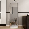LOVMOR Arched Full Length Mirror with Stand, Full Body Mirrors  for Bedroom, Cloakroom, Floor Standing, Hanging or Leaning - 2 of 4