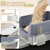 Extra Large 23.7 in. x 15.7 in. Stainless Steel Cat Litter Box with High Sided - 4 of 4