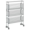 vidaXL Laundry Drying Rack with Wheels 35"x25.2"x50.8" Aluminum - image 3 of 4