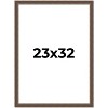 PosterPalooza | Photo Size Elegant Brown Picture Frame - UV Acrylic, Foam Board Backing, Hanging Hardware - 2 of 4