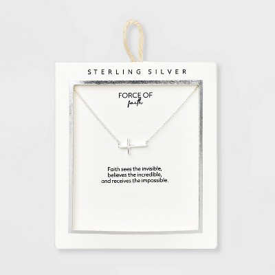 Silver on sale necklace target