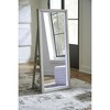 Signature Design by Ashley Evesen Floor Standing Mirror with Storage - 3 Shelves, LED Light with Touch Control - 3 of 4