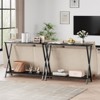 Whizmax 31.5 in Sofa Tables Narrow Entryway Table, Shelf and Metal Frame, Behind Couch Table Industrial Hallway Table for Living Room, Foyer, Bedroom - 2 of 4
