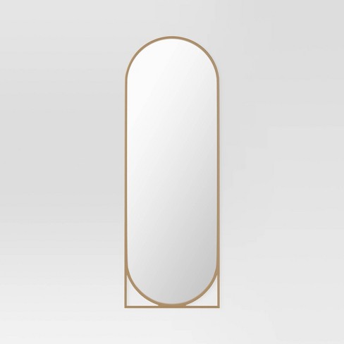 Gold on sale floor mirrors