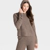Women's Cashfeel Cable Knit Hooded Pullover Sweater - Auden™ - 3 of 3