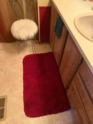 Serendipity Solid Shaggy Washable Nylon Bath Rug - Garland : Target