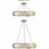 Crystorama Lighting Broche 6 - Light Pendant in  Antique Silver - 4 of 4
