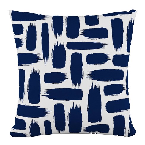 18 x18 Skyline Furniture Square Outdoor Throw Pillow Baja Nautical Coastal Style Removable Cover Zippered