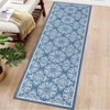 Area Rug Machine Washable Rug Non Slip Non Shedding Large Indoor Carpet Floral Low Pile Foldable Stain Resistant Rugs for Bedroom Living Room - 4 of 4