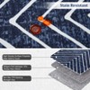 Area Rugs for Living Room Washable Geometric Rug Stripe Farmhouse Non Slip Low Pile Soft Rug for Bedroom - 4 of 4