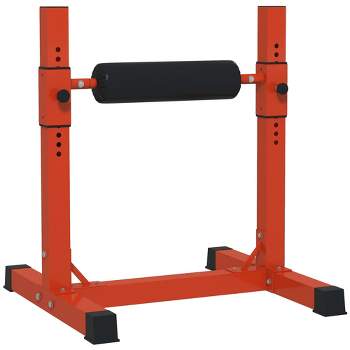 Soozier 12-Level Bulgarian Split Squat Stand, Strength Training Leg Machine Squat Rack